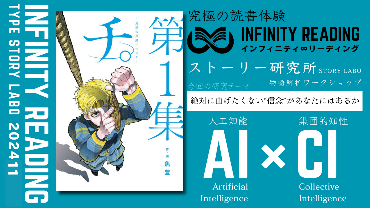 第4水曜19:00〜《東京・通信》人生を変える、究極の読書体験「インフィニティ∞リーディング/INFINITY ∞ READING」TYPE S