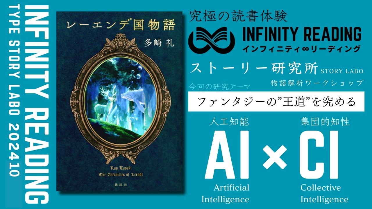第4水曜19:00〜《東京・通信》人生を変える、究極の読書体験「インフィニティ∞リーディング/INFINITY ∞ READING」TYPE S