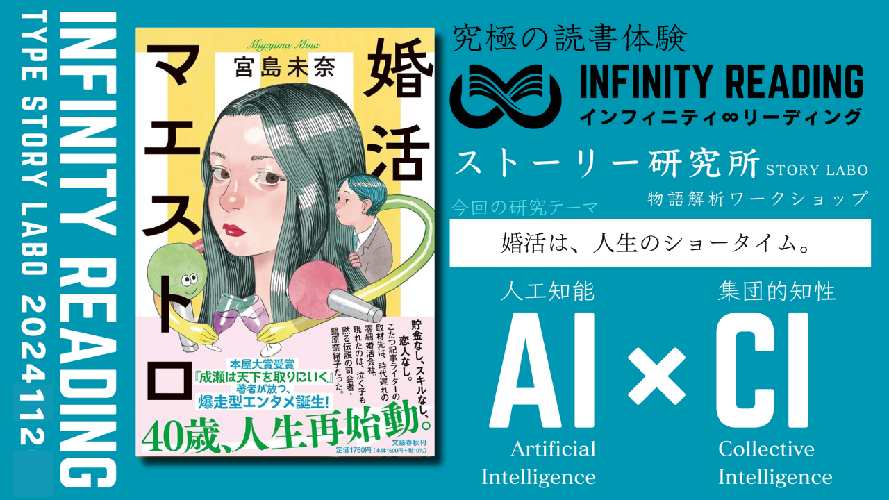 第4水曜19:00〜《東京・通信》人生を変える、究極の読書体験「インフィニティ∞リーディング/INFINITY ∞ READING」TYPE S